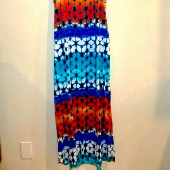 nicole by Nicole Miller Maxi Dress Sz L - Picture 6 of 6